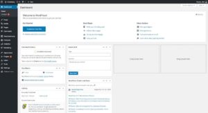 WordPress dashboard for beginners